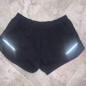 Black Lululemon Hotty Hot Short